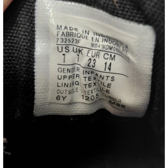 Converse Chuck Taylor All Star Shoes Infant Size 7 Low Top Black Canvas - Picture 7 of 8